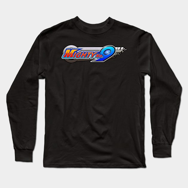 Mighty No 9 Long Sleeve T-Shirt by ilvms